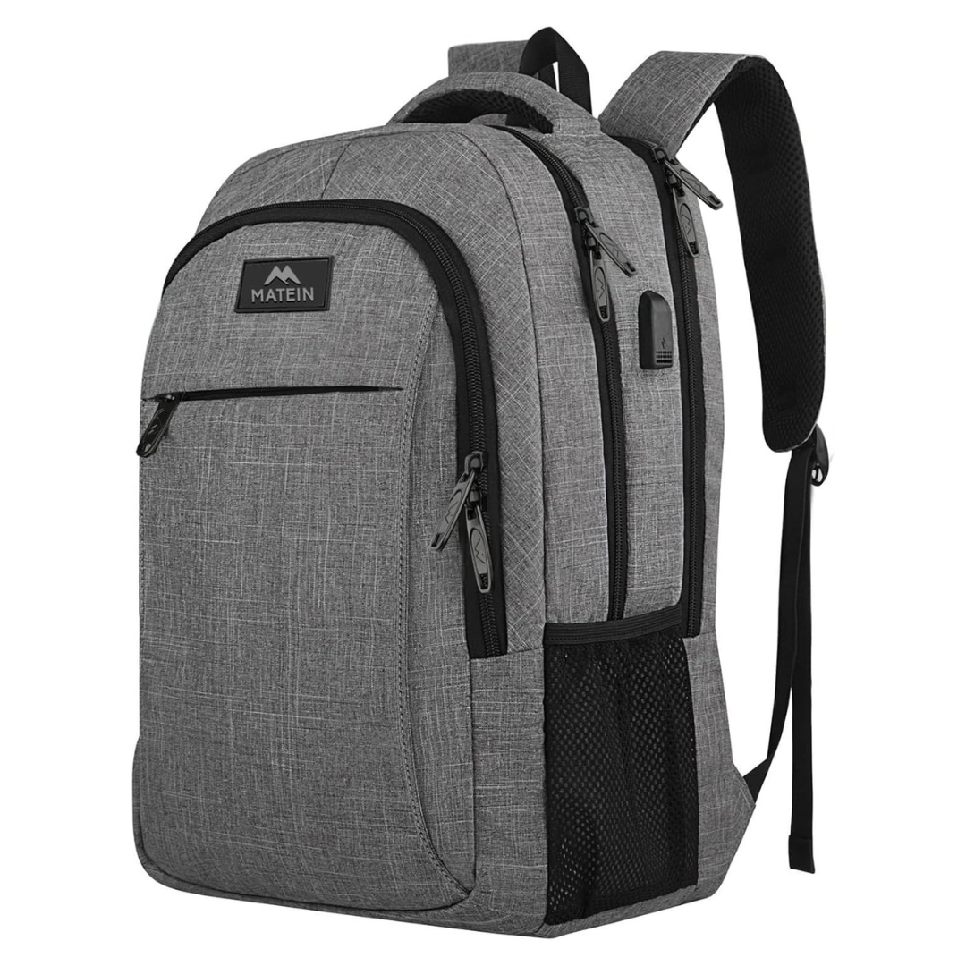 Matein Travel Anti Theft 15.6" Laptop Backpack W/ USB Port