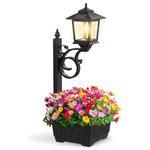 Solar Lamp Post Light & Planter