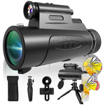 80x100 High Powered Monocular Telescope With Lights