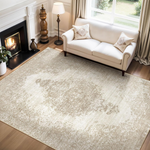 5' x 7' Soft Non-Slip Washable Vintage Medallion Rug