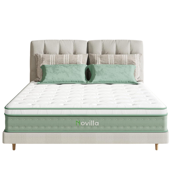 Novilla 10" Queen Pressure Relief Hybrid Mattress