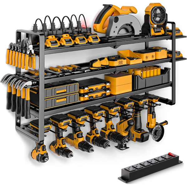 4-Layer 8-Slot Power Tool Organizer