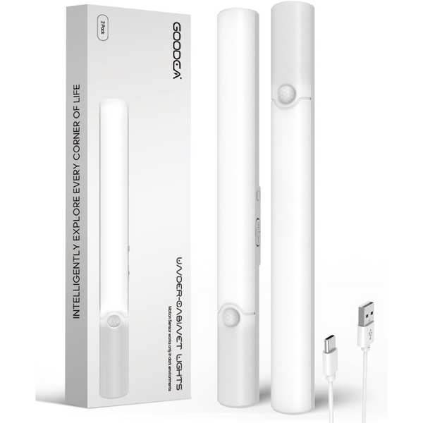 2-Pack LED Under Cabinet Wireless Motion Sensor Lights