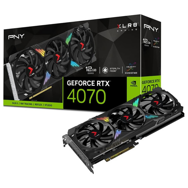 PNY GeForce RTX 4070 12GB XLR8 Gaming Verto Epic-X RGB Graphics Card