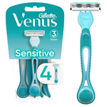 4-Count Venus Gillette Simply 3 Sensitive Women's Disposable Razors