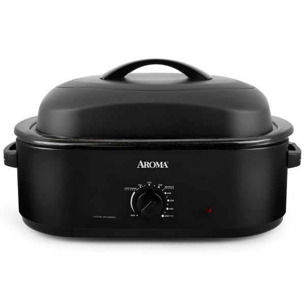 18-Qt Aroma Electric Roaster Oven with High-Domed Lid
