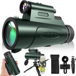 PhysioPhyx 80x100 HD Monocular Telescope with Light