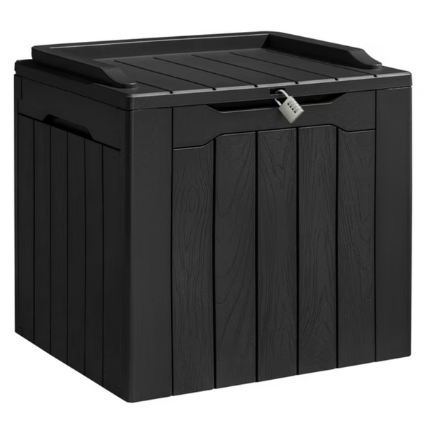 Homall 31 Gallon Outdoor Deck Box In Resin with Seat (2 colors)