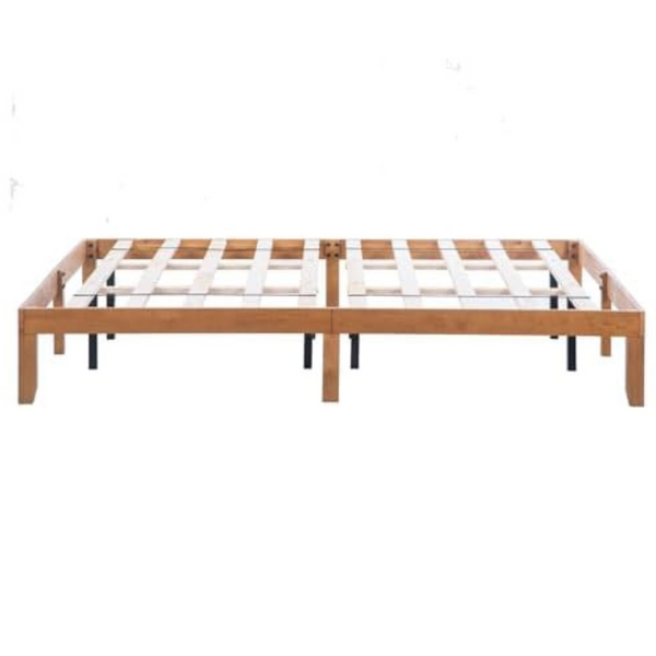 Spoflyinn Classic Solid Wood Platform Bed Frame (King)
