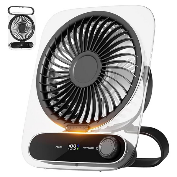 Shintrend USB Rechargeable Portable Battery Powered Desk Fan
