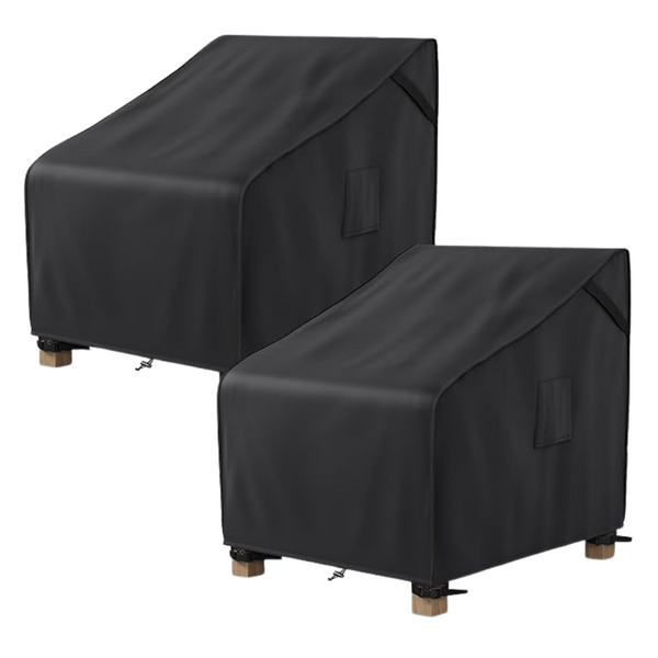 2-Pack Waterproof Fits Up To 32"W x 37"D x 36"H Patio Furniture Covers