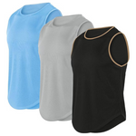3-Pack Mlgaril Men's Althletic Quick Dry Gym Muscle Tank