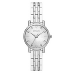 Folio Women's Mixed Material Sunray Dial Watch