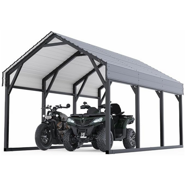 GarveeLife 12x13 FT Metal Carport Shed
