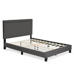 Winston Porter Carlester Upholstered Slat Bed