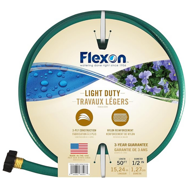 Flexon FR1250 1/2" By 50-Foot Reinforced Garden Hose