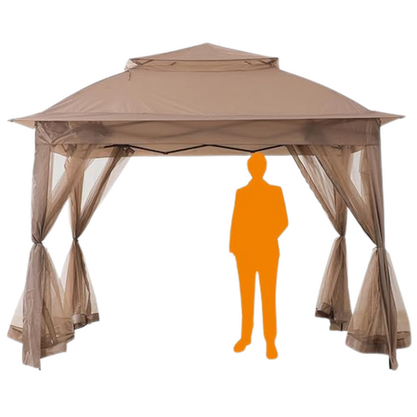 Sunjoy Portable 11ft x 11ft 2-Tier Pop-Up Instant Gazebo