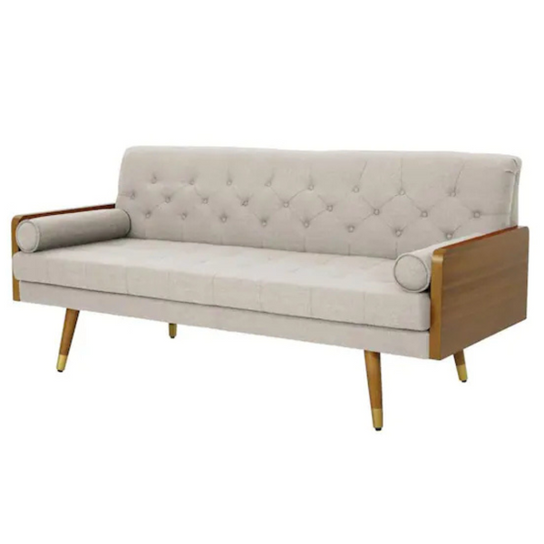 Noble House 72" Square Arm 3-Seater Sofa