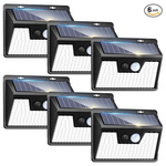 6-Pack 140 LED Solar Powered Motion Light