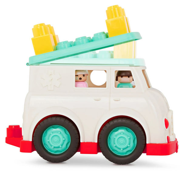 8-Piece Battat Rescue Truck Construction Set Build-On Vehicle