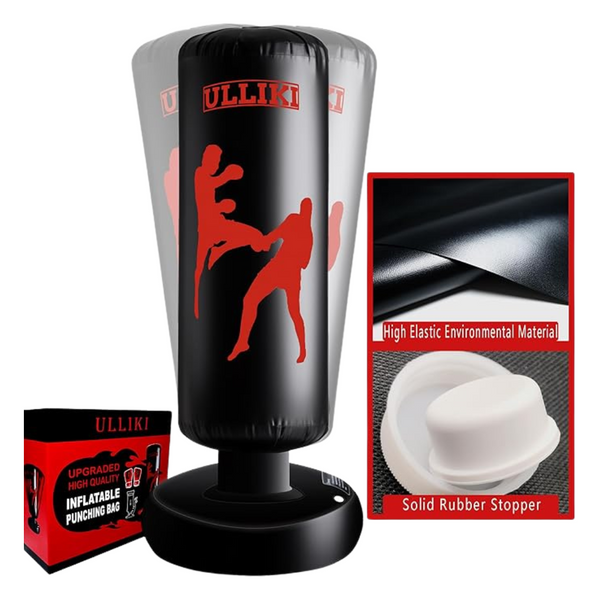 67" Freestanding Punching Bag W/Boxing Gloves & Pump
