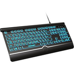 Large Print Wired USB-A Backlit Keyboard