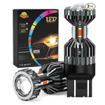 2-Pack Afibraru 7443 7440 Red LED Brake Light Bulb