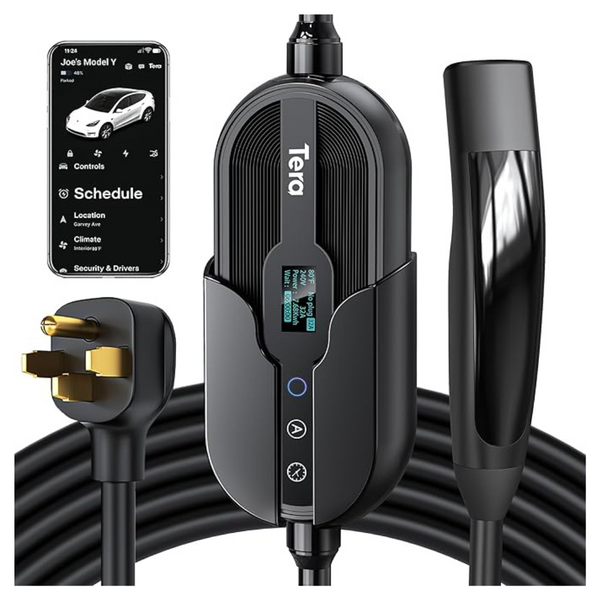 Tera Electric Vehicle Level 2 32A 240V Charger With 25ft Cable