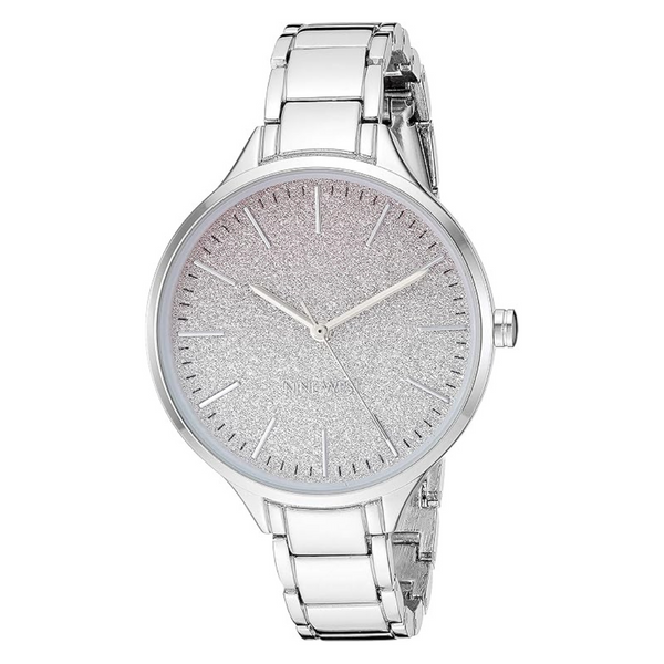 Nine West Women's Silver-Tone Bracelet Watch