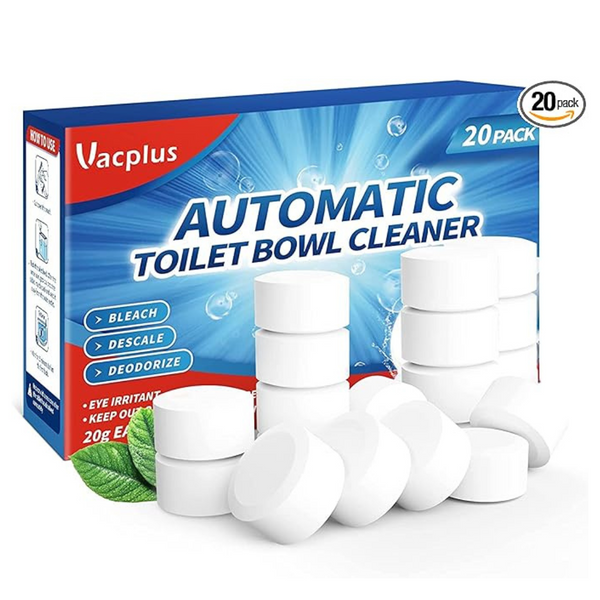 20-Pack Vacplus Automatic Toilet Bowl Cleaner Tablets