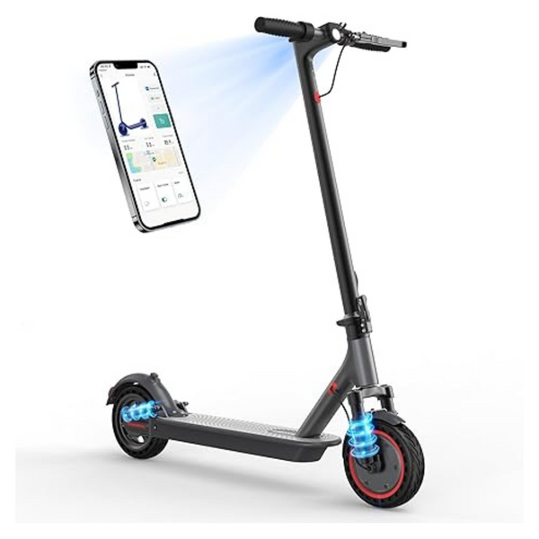 Folding Dual Suspension E-Scooter With 21-28 Miles Range