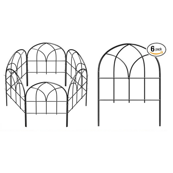 6-Piece Small Garden Fence Animal Barrier