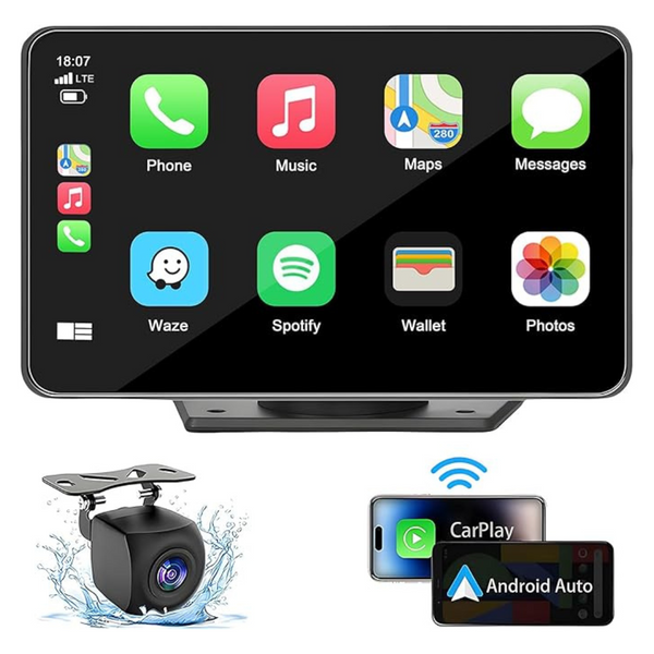 Capapro 7" Touch Screen HD Portable Wireless Carplay