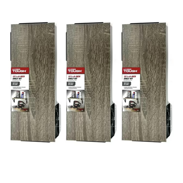 3-Pack Hyper Tough 15-3/4" x 6" Shelf Kit