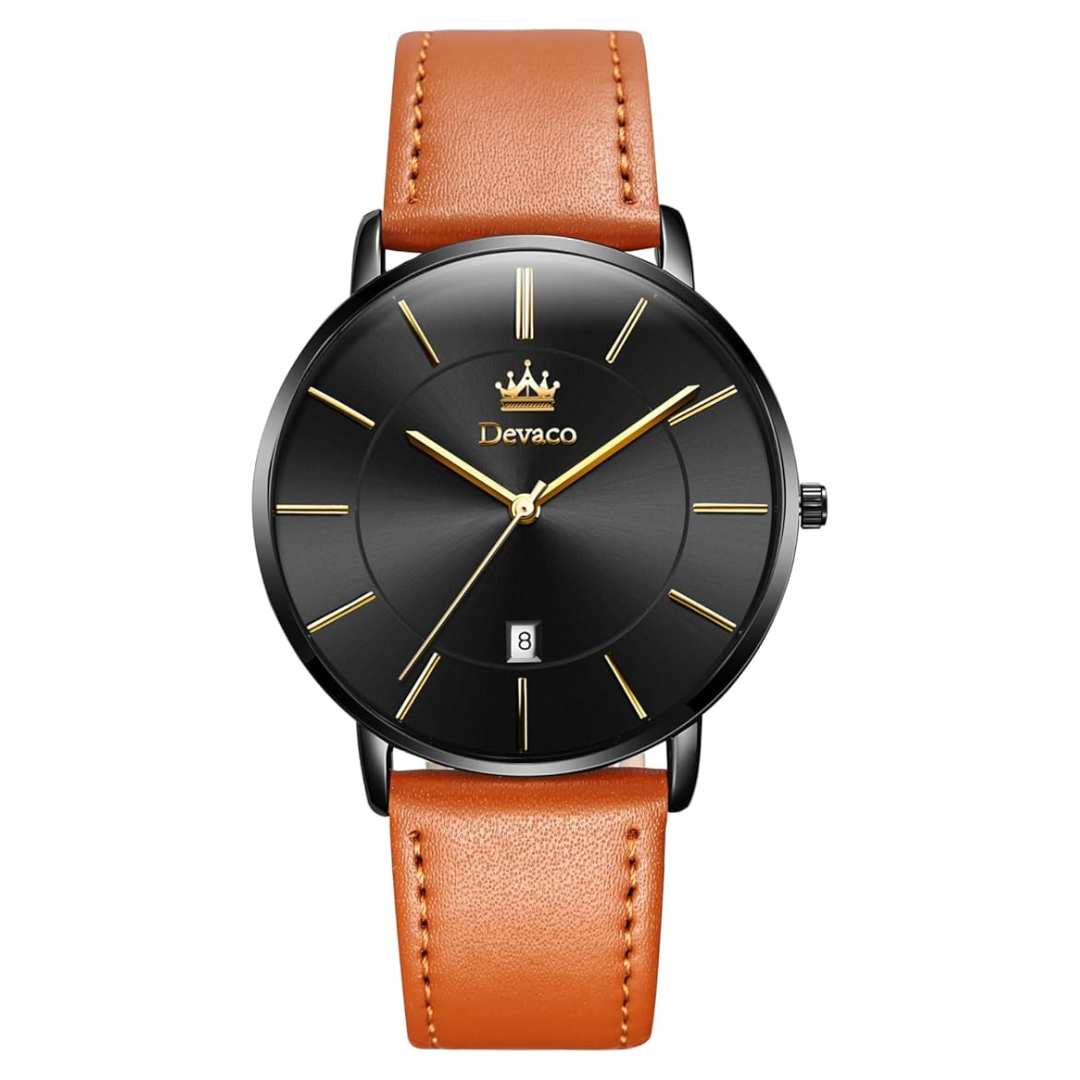 Men's Analog Minimalist Fashion Simple Wrist Watch
