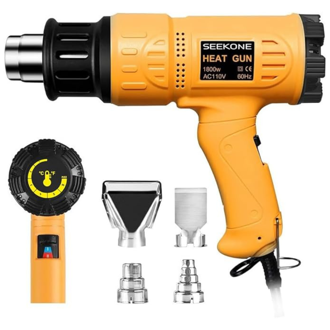 1800W Fast Heating Heavy Duty Hot Air Gun Kit