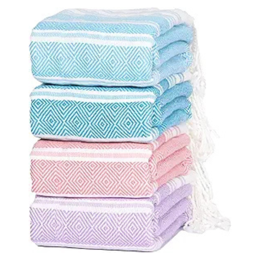Thin Turkish Beach Towel Lightweight Extra Large XL