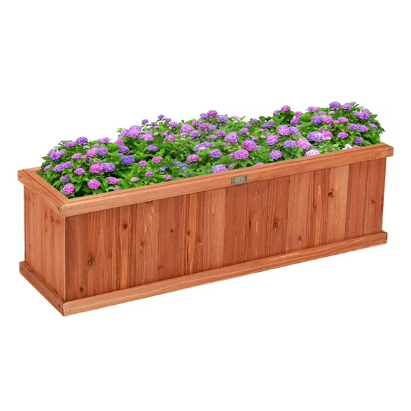 40" 100% Natural For Wooden Flower Planter Box