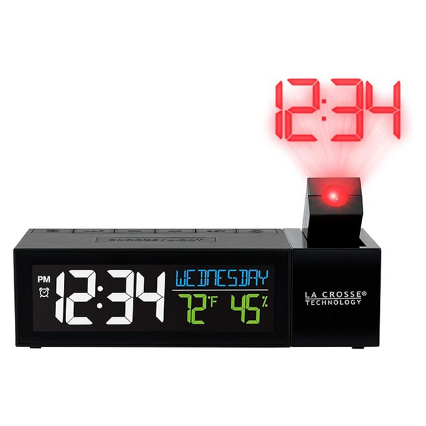 La Crosse Technology Pop-Up Bar Projection Alarm Clock