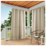 2-Pack 54" x 84" Cabana Solid Indoor Outdoor Curtains
