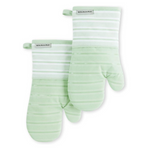 2-Pack KitchenAid Albany Oven Mitt Set (Pistachio)