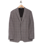 Nordstrom Rack Men's Plaid Stretch Sport Coat (Grey)