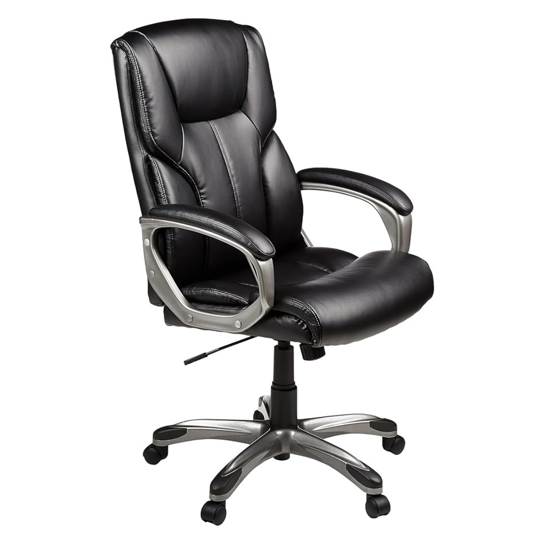 Amazon Basics Executive High Back Office Desk Chair (2 Colors)