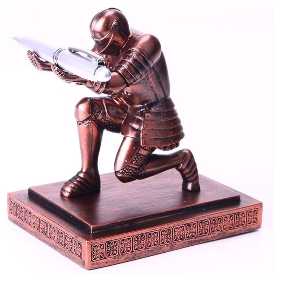 Resin Soldier Executive Pen Desk Organizer