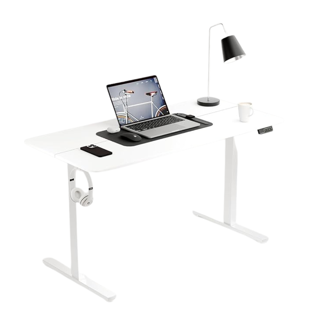 Ergomaker 43" Electric Standing Desk (White)