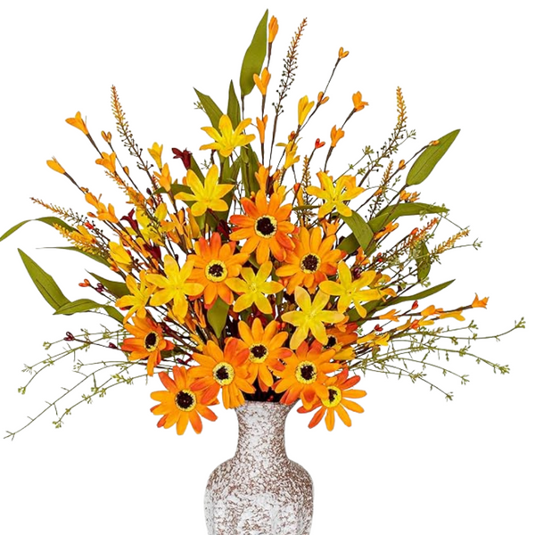 12 Pcs 17 Inches Floral Stems With Daisies