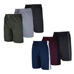 6-Pack RE RE Men's Fleece Casual Lounge Shorts With Pockets