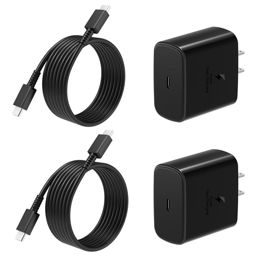 2-Pack 45W Super Fast USB C Wall PPS Chargers