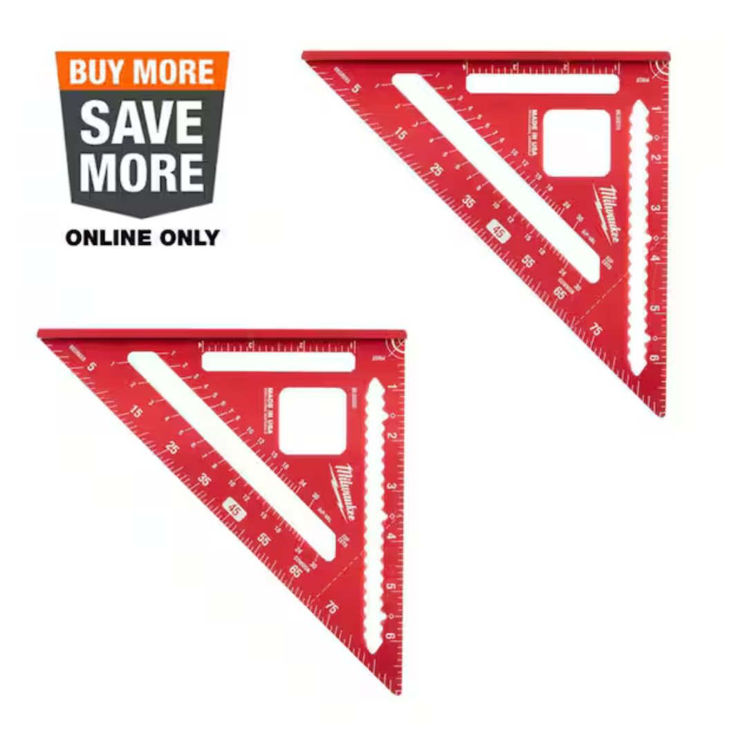2-Pack Milwaukee 7" Tool Rafter Square
