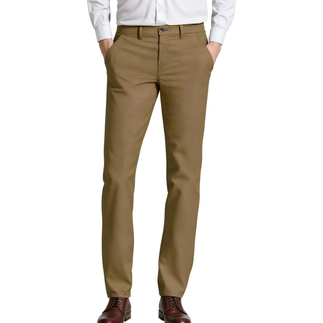 Men's Comfort Fit Stretch Slim Wrinkle Resistant Dress Pants